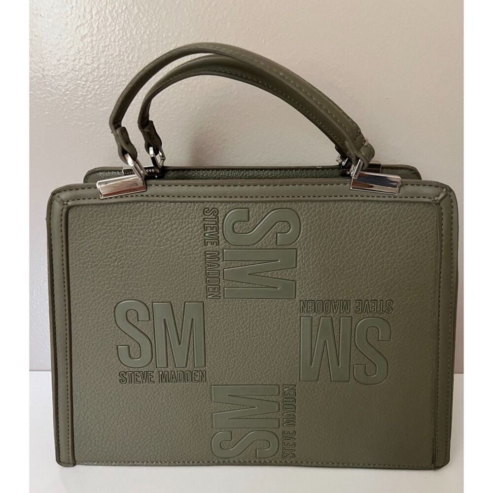 Steve Madden Bmatteo Top Handle Satchel In Olive … - image 6